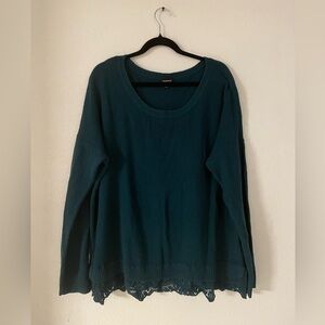 Torrid Deep Teal Knit Sweater